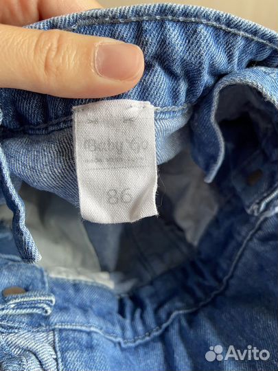 Джинсовый комбинезон для девочки 86