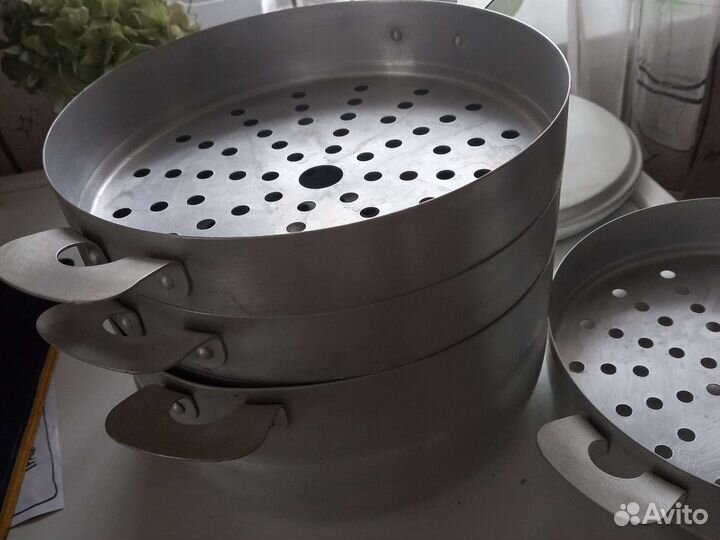 Пароварка алюминиевая бу