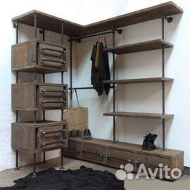 Прихожие в стиле лофт