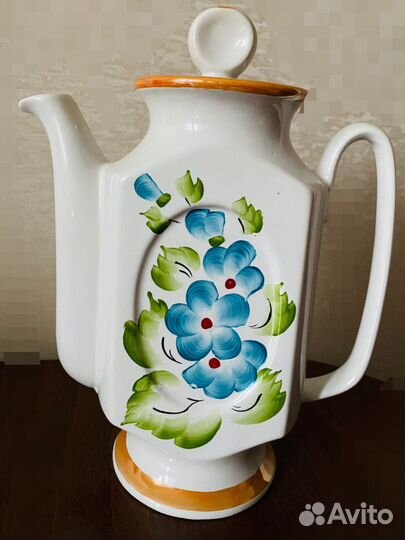 Чайный сервиз керамика. Ручная роспись