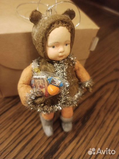 Ватная новогодняя игрушка