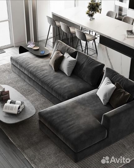 Дизайнерский диван Husk Sofa 3-seater Sofa