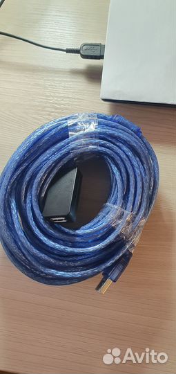 Кабель USB 2.0 USB 10 метров (провод, шнур)