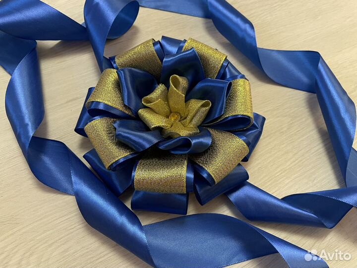 Лента, бант на выписку для мальчика