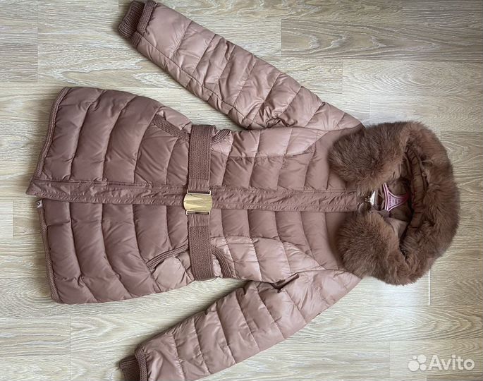 Пуховик зимний длинный женский