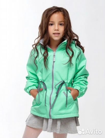 Ветровка на флисе ротонда 128 для девочки
