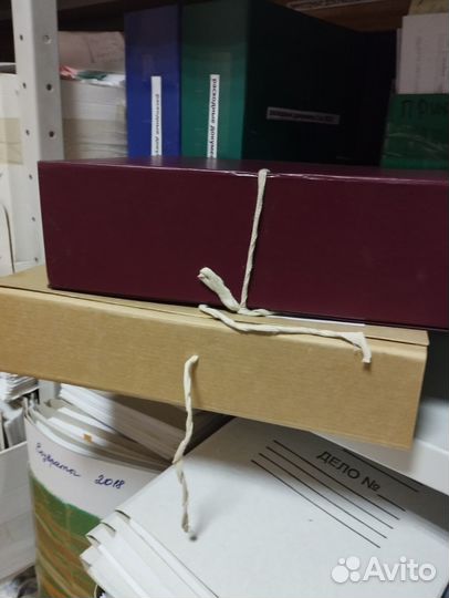 Папка-бокс с завязками бум винил Б/у