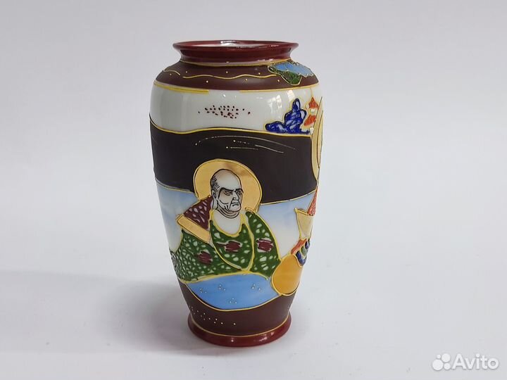 Ваза пр-ва Япония, ручная роспись 1950 года