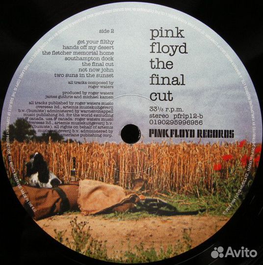 Виниловая пластинка Pink Floyd THE final CUT