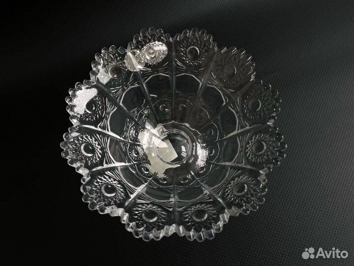 Салатник хрустальный Bohemia 13,5 см новый Чехия