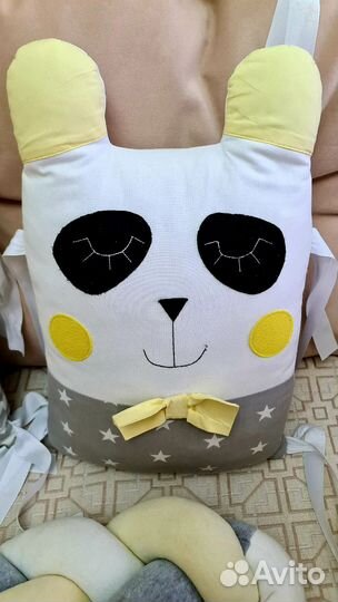 Бортики в кроватку зверюшки