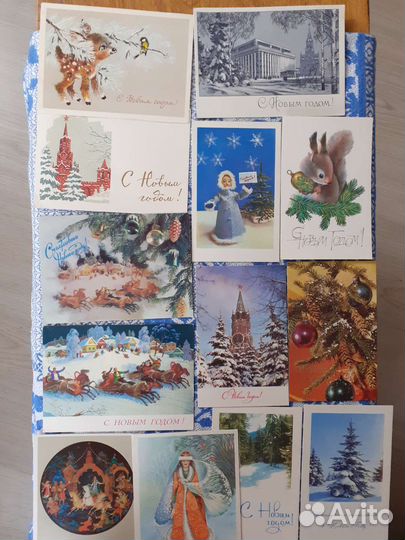 Открытки новогодние СССР