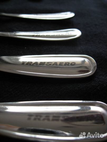 Столовые приборы а/к Трансаэро: вилка, ложка, нож