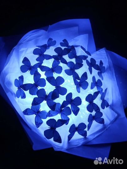 Букет из 25 бабочек светящийся