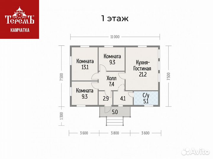 Коттедж под ключ Витязь М 6