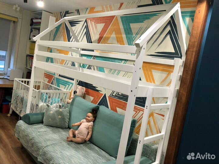 Кровать чердак из сосны