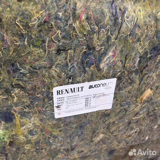 Шумоизоляция капота Renault logan stepway 2