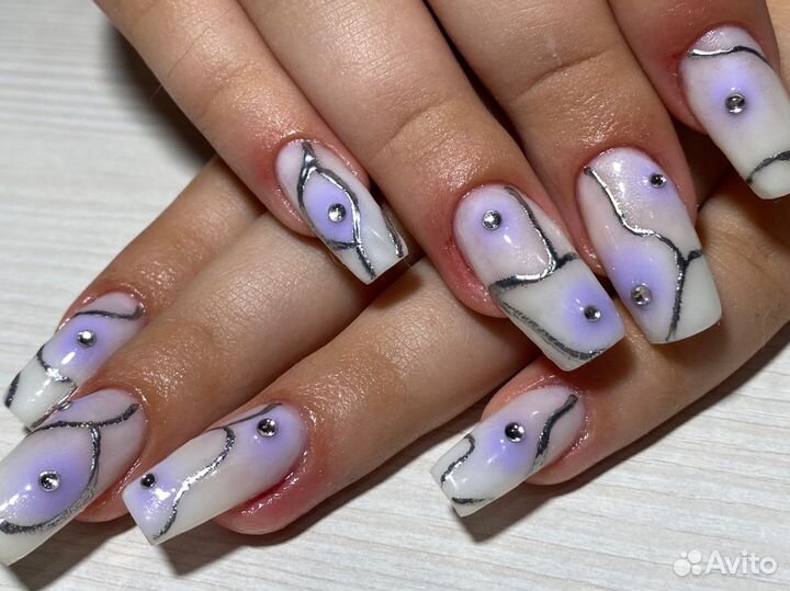 Маникюр педикюр гель лак экстра наращивание ногтей