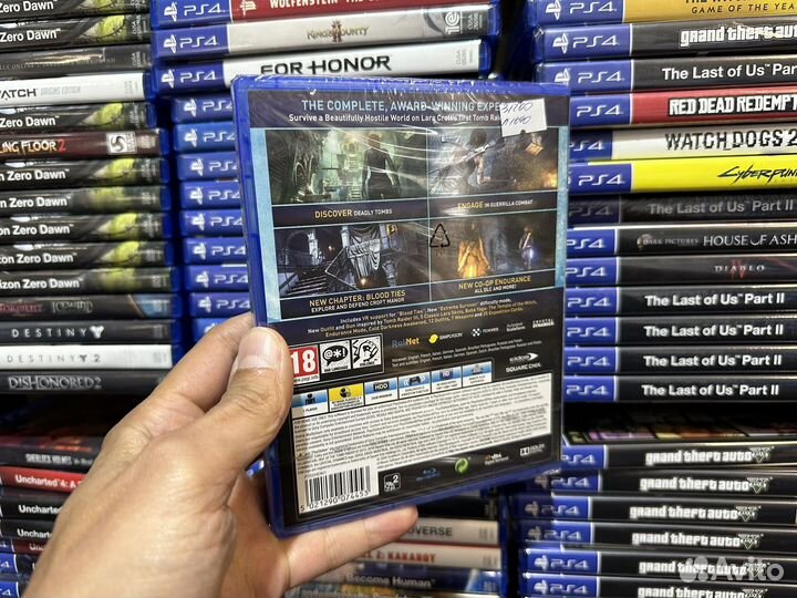 Tomb raider ps4 диск новый