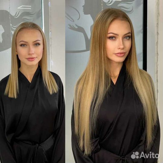 Наращивание волос, снятие нарощенных волос