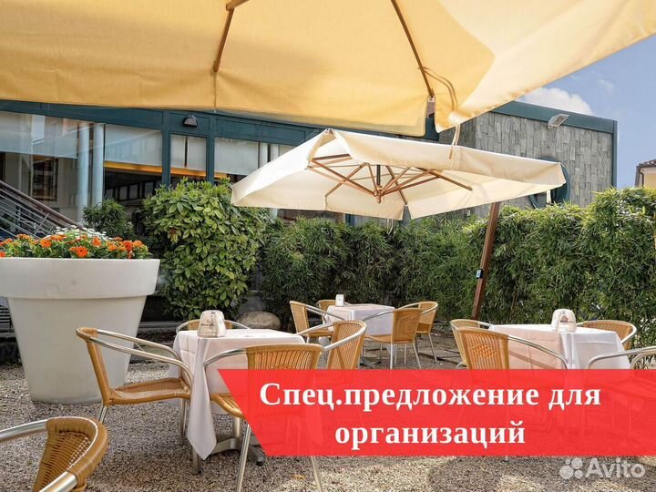 Ветроустойчивые зонты для кафе и ресторанов