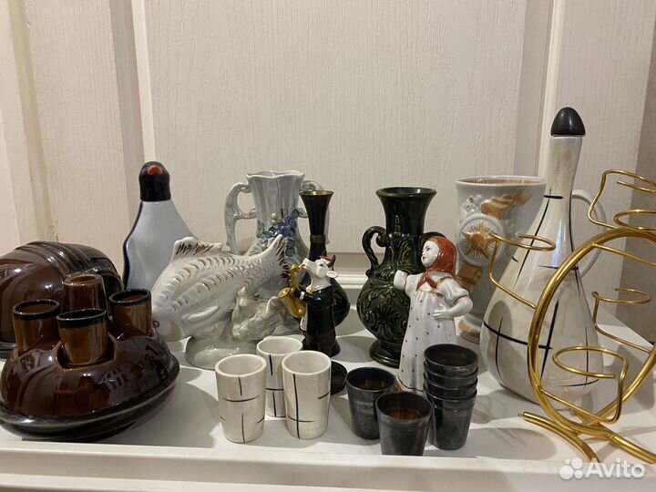 Посуда вазы статуэтки СССР