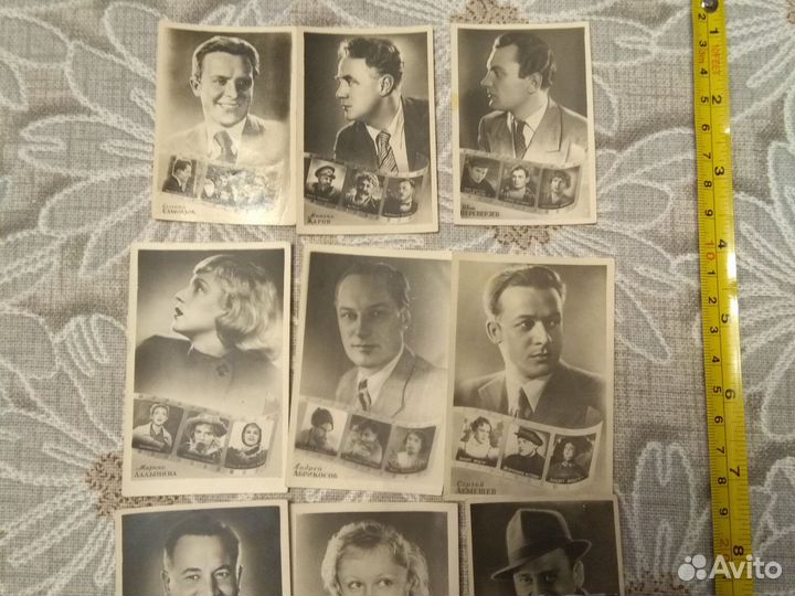 Открытки 50х киноактеры СССР Винтаж