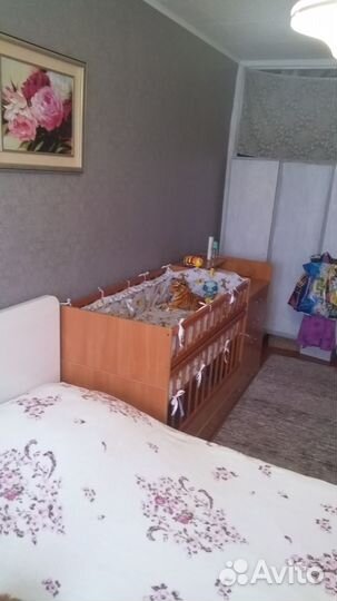 Кровать детская с пеленальный столиком