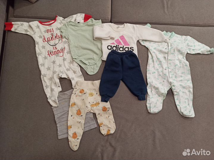 Вещи пакетом на мальчика 68р