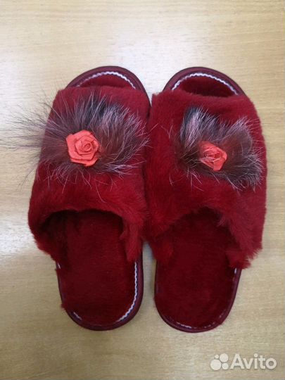 Тапочки из натуральной овчины р. 36