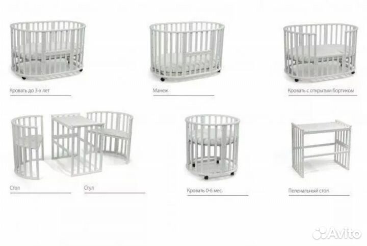 Детская кровать трансформер 7в1