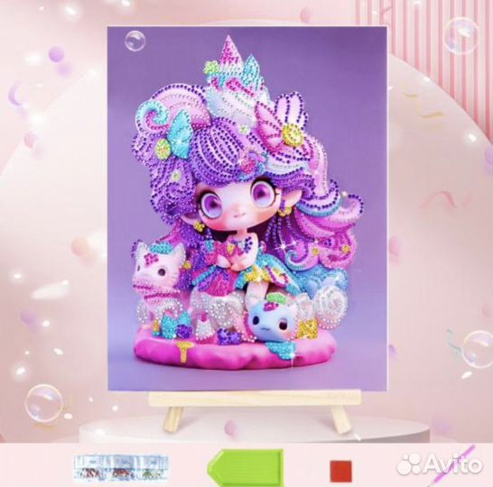 Алмазная мозайка для девочек 23*30 см