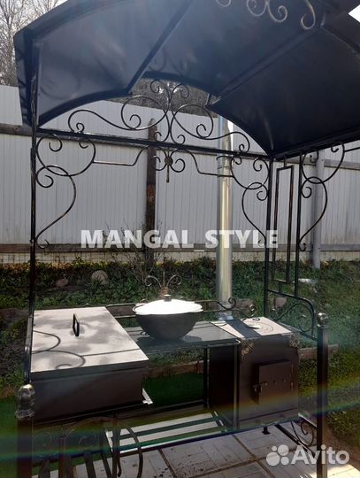 Мангал с крышей