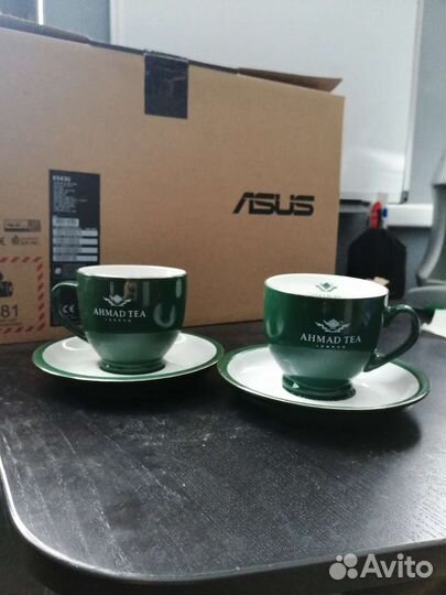 Кружки и тарелочки для чая