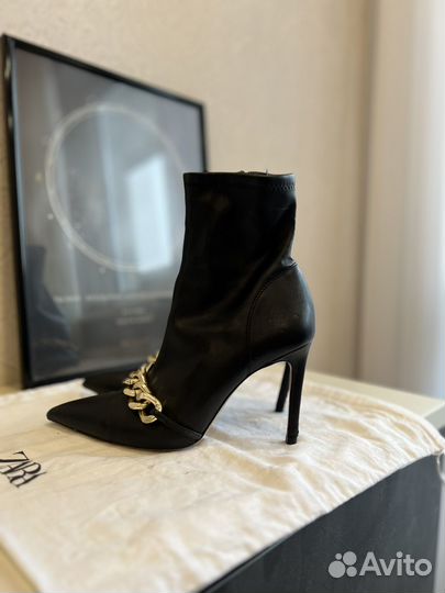 Ботильоны zara 37 размер