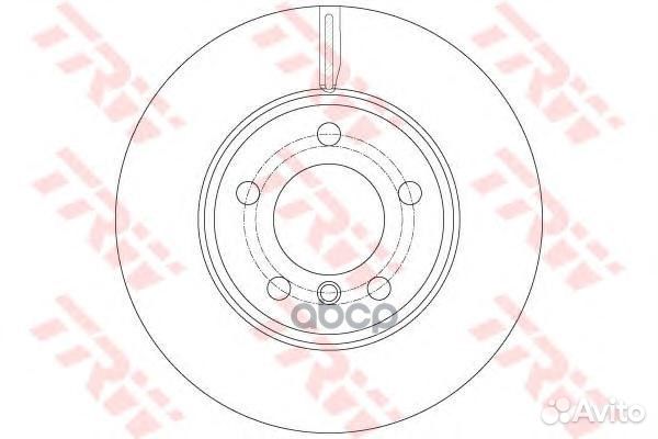 Диск тормозной перед DF6143S TRW