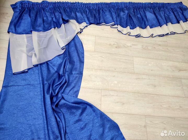 Занавески для кухни с ламбрекеном