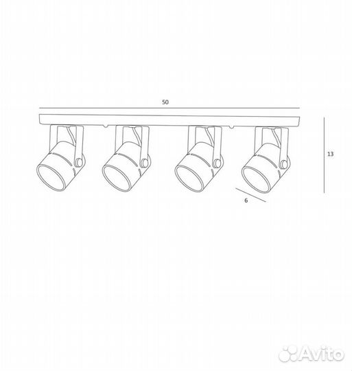Светильники Arte Lamp mizar A1311PL-4WH