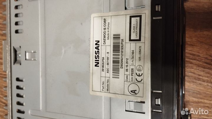 Штатная магнитола Nissan x-trail t31