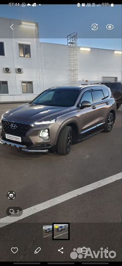 Подножки пороги на Hyundai Santa Fe 4