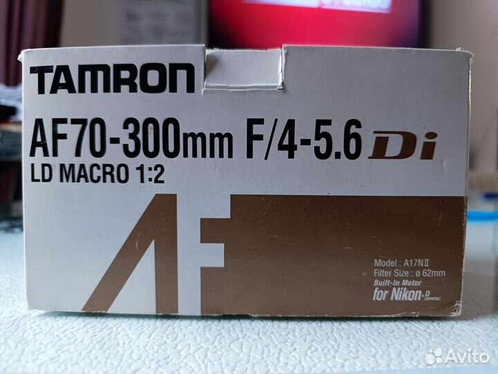 Объектив макро для nikon Tamron 70-300