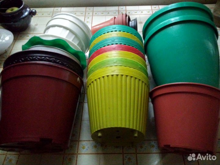 Цветочные горшки бу