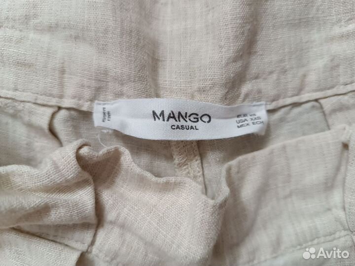 Льняные брюки mango р-р 42-44 XS/S