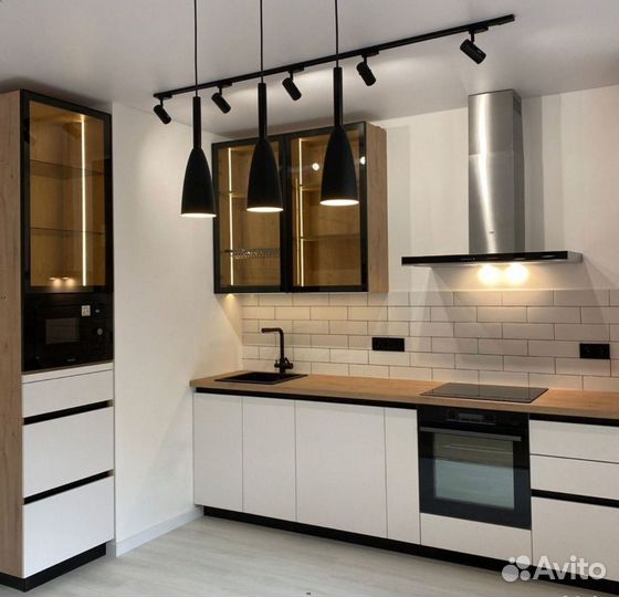 Кухня Лофт Белая по индивидуальному заказу