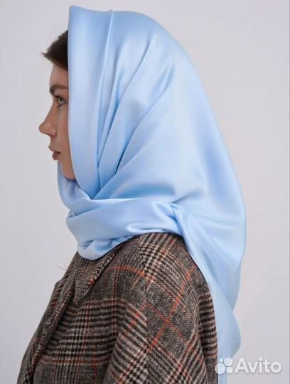 Шелковый платок на голову