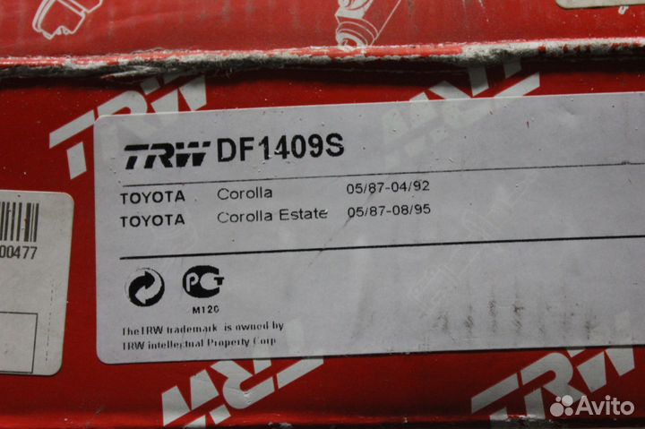 Диск тормозной Toyota Corolla E90 / E80 1985 -1995