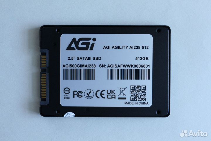 SSD AGI AI238 512 гб новый