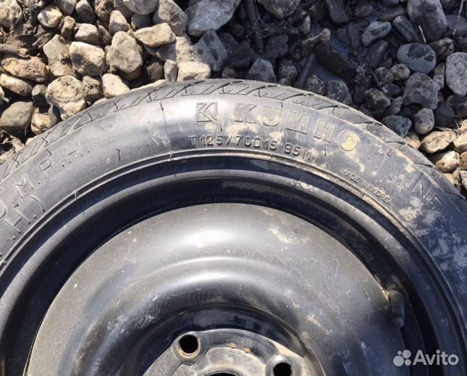 Докатка r15 4x114.3 шина kumho 125.70 r15 1шт