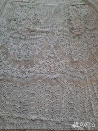 Тюль с набивным рисунком