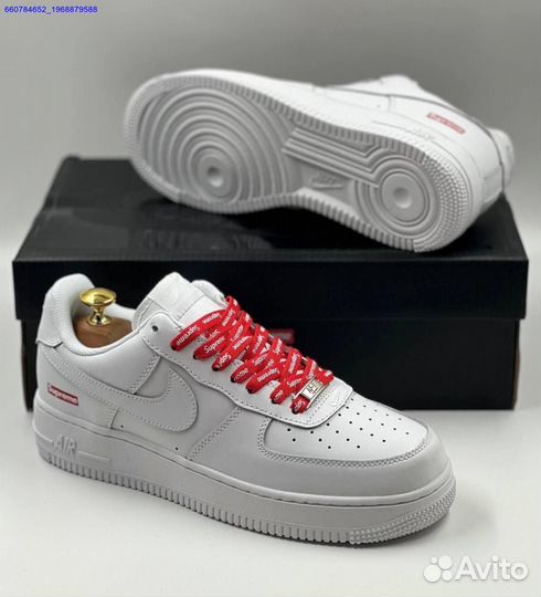 Кроссовки Nike Air Force 1 Low & Supreme (Арт.76869)